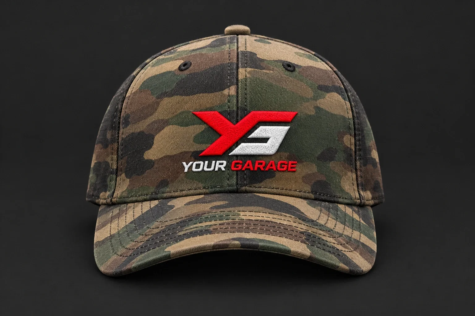 Camo hat in Camo, product concept