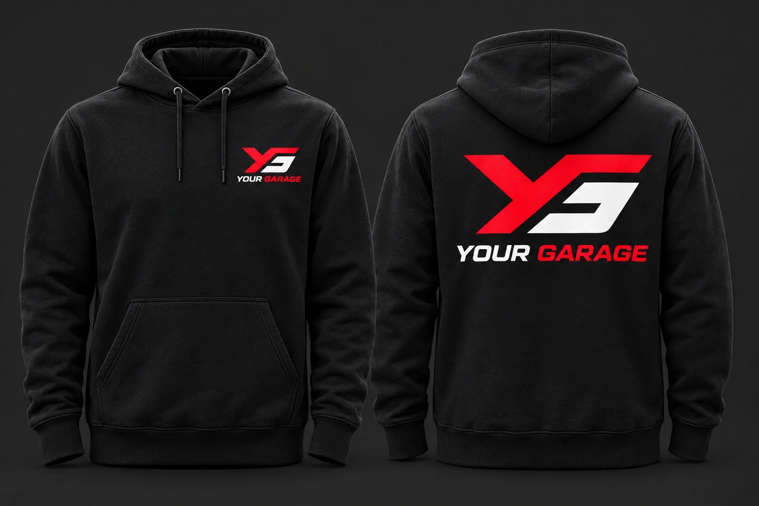 OG logo hoodie in Black, product concept